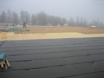 Maxin kauppakeskuksen kattotyömaa 4800m²